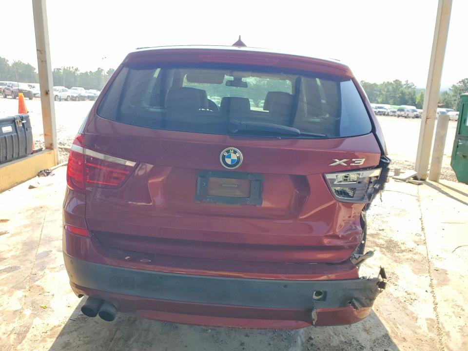 2013 BMW X3 VIN 5UXWX7C50DL983240 COPART salvage auction — REAR END, Al - Cert Of Title-Salvage Title, sold $775 on 2026-07-14 (photo 6)