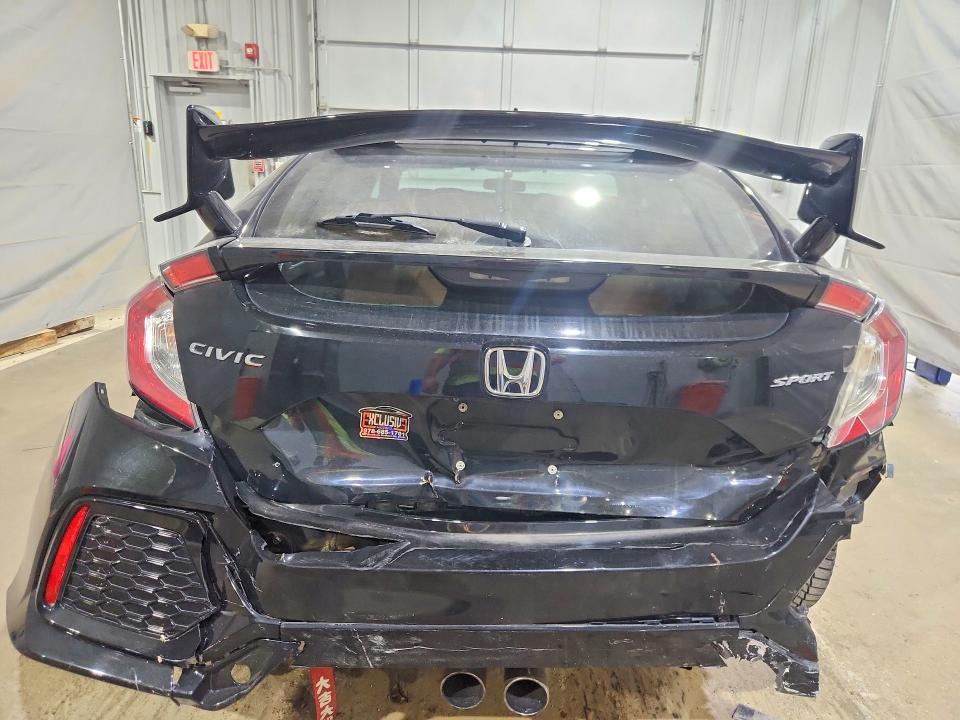 2018 Honda Civic VIN SHHFK7G47JU217004 COPART salvage auction — REAR END, Nh - Cert Of Title-Salvage, sold $350 on 2026-07-21 (photo 6)