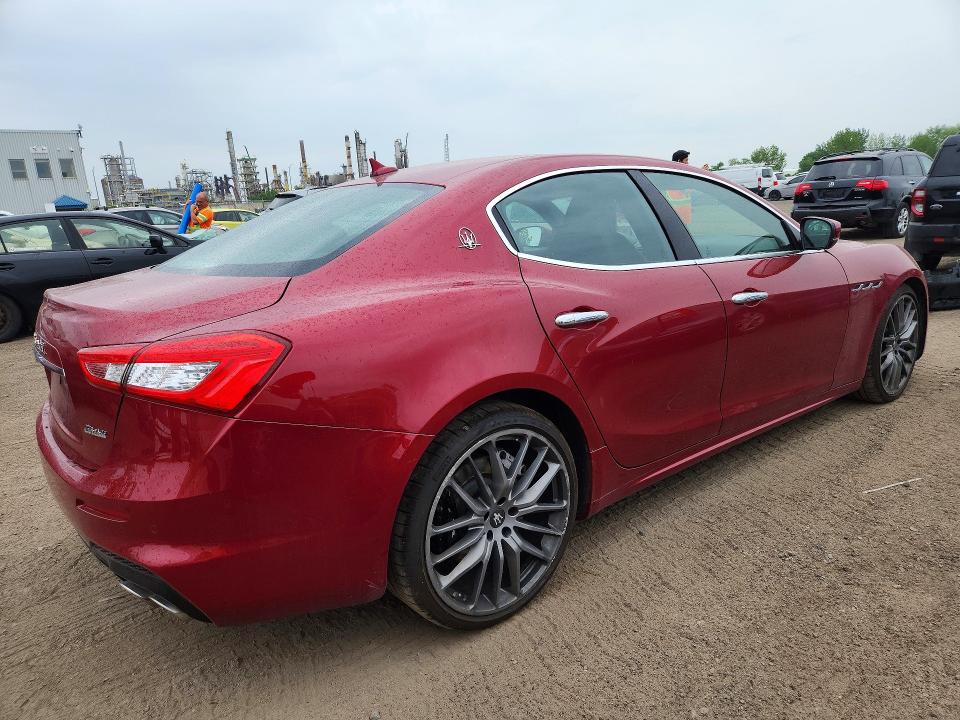 2018 Maserati Ghibli VIN ZAM57YTS0J1278529 COPART salvage auction — FRONT END, Qc - Gravement Accidente, sold $11,600 on 2026-08-04 (photo 3)