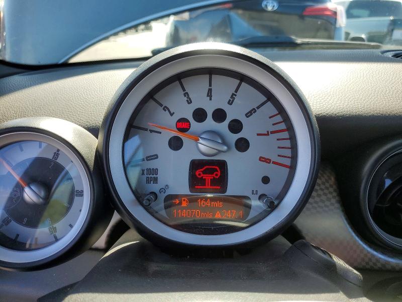 2009 Mini Cooper VIN WMWMS33529TY50239 COPART salvage auction — FRONT END, CA - SALVAGE CERTIFICATE, sold $775 on 2026-07-27 (photo 9)