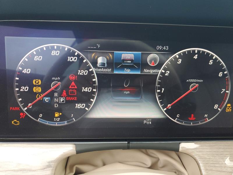2019 Mercedes-benz E-klasse VIN WDD1K6JB0KF114748 COPART salvage auction — FRONT END, Oh - Cert Of Title-Salvage, sold $5,700 on 2026-07-17 (photo 9)