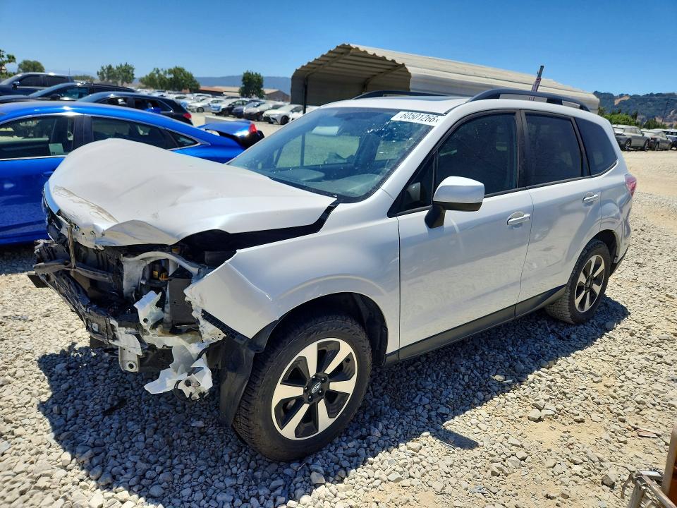 2017 Subaru Forester VIN JF2SJAEC0HH444394 COPART salvage auction — FRONT END, Ca - Salvage Certificate, sold $525 on 2026-07-16 (photo 1)