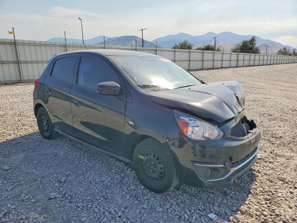 2019 Mitsubishi Mirage VIN ML32A3HJ6KH010978 COPART salvage auction — FRONT END, UT - CERTIFICATE OF TITLE, sold $1,000 on 2026-07-17 (photo 4)