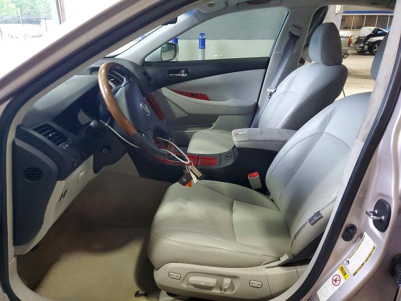 2009 Lexus ES VIN JTHBJ46GX92291995 COPART salvage auction — FRONT END, Va - Cert Of Title - Salvage, sold $1,600 on 2026-07-31 (photo 7)