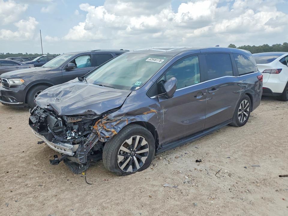 2025 Honda Odyssey VIN 5FNRL6H63SB089948 COPART salvage auction — FRONT END, Nc - Salvage Certificate Of Title, sold $7,800 on 2026-07-28 (photo 1)