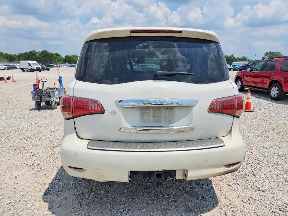 2012 Infiniti Qx56 VIN JN8AZ2NF0C9516141 COPART salvage auction — FRONT END, Oh - Certificate Of Title, sold $1,300 on 2026-07-31 (photo 6)