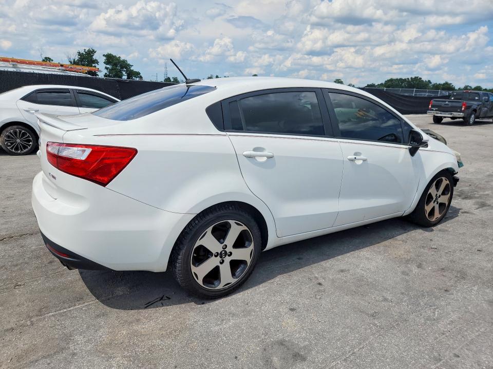 2013 Kia Rio VIN KNADN4A3XD6245925 COPART salvage auction — FRONT END, Fl - Cert Of Title Slvg Rebuildable, sold $300 on 2026-07-30 (photo 3)