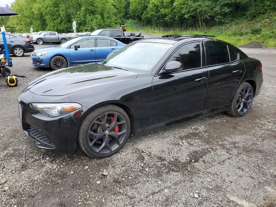 2020 Alfa romeo Giulia VIN ZARFANBN6L7632449 COPART salvage auction — ROOF, Ny - Mv-907A Salvage Certificate, sold $7,700 on 2026-08-10 (photo 1)