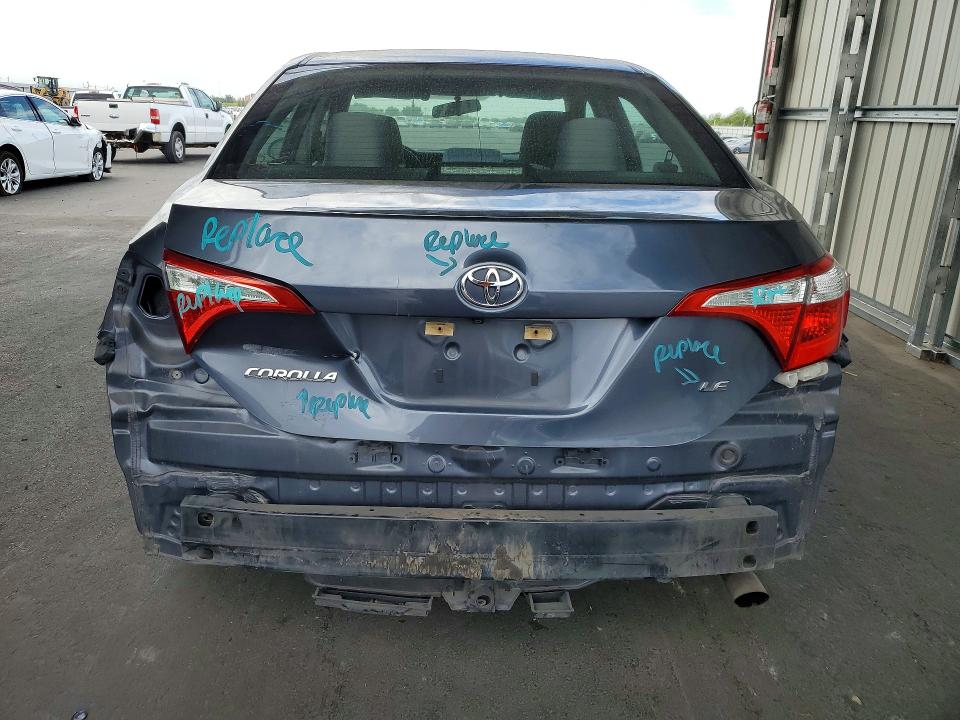 2015 Toyota Corolla VIN 5YFBURHE1FP239279 COPART salvage auction — REAR END, CA - SALVAGE CERTIFICATE, sold $3,550 on 2026-07-20 (photo 6)