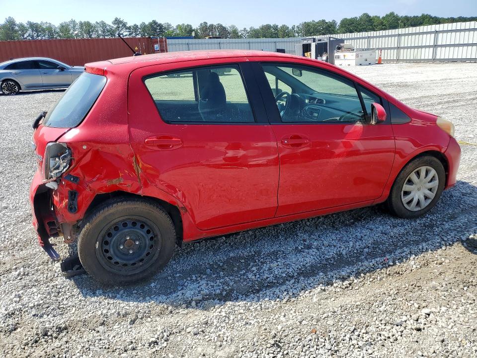 2012 Toyota Yaris VIN JTDKTUD34CD537544 COPART salvage auction — FRONT END, Ga - Certificate Of Title, sold $1,750 on 2026-07-27 (photo 3)