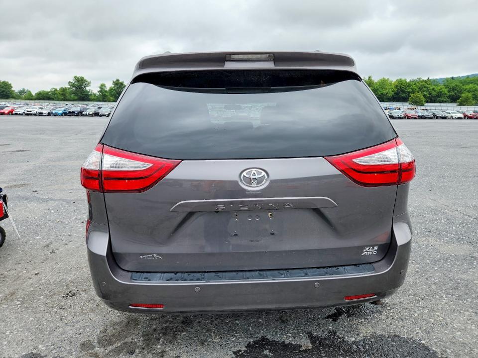2017 Toyota Sienna VIN 5TDDZ3DC2HS178353 COPART salvage auction — FRONT END, PA - CERTIFICATE OF SALVAGE, sold $3,800 on 2026-07-28 (photo 6)