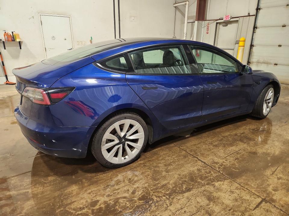 2022 Tesla Model 3 VIN 5YJ3E1EA4NF368938 COPART salvage auction — FRONT END, FL - CERTIFICATE OF TITLE, sold $9,200 on 2026-07-20 (photo 3)