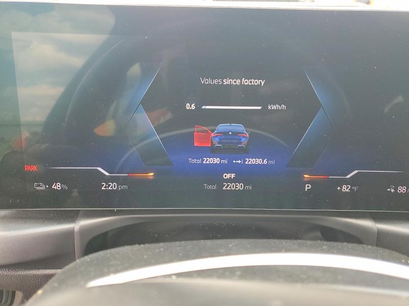 2024 BMW I4 VIN WBY83FB08RFR86087 COPART salvage auction — WATER/FLOOD, Pa - Cert Of Salvage-W=Flood Veh, sold $14,900 on 2026-08-28 (photo 9)