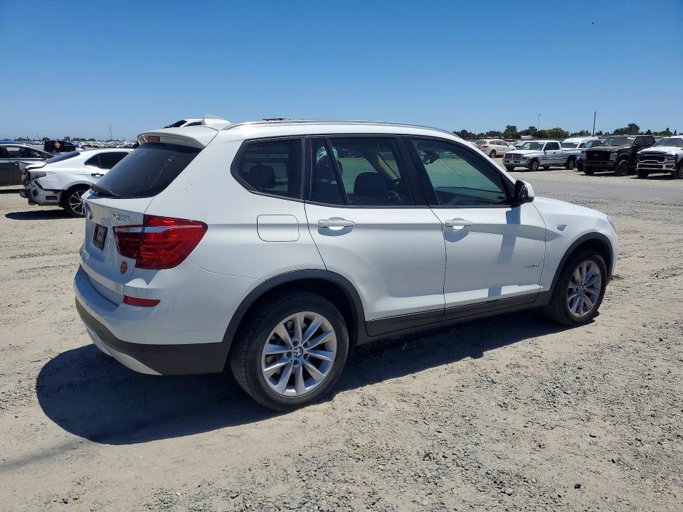 2015 BMW X3 VIN 5UXWY3C59F0E95689 COPART salvage auction — FRONT END, Ca - Dis/Dlr/Exp Only Clean Title, sold $3,000 on 2026-07-23 (photo 3)