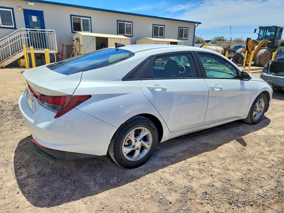 2021 Hyundai Elantra VIN 5NPLL4AG6MH014727 COPART salvage auction — REAR END, Hi - Certificate Of Salvage, sold $3,250 on 2026-07-27 (photo 3)