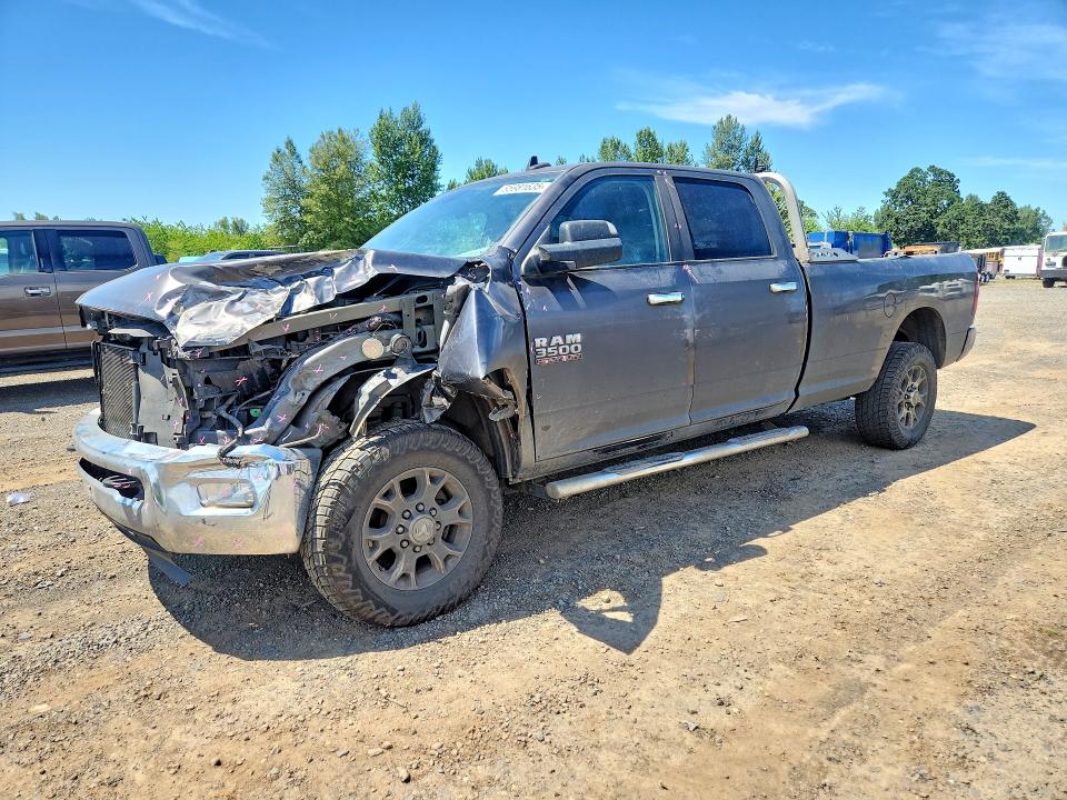 2018 Ram 3500 VIN 3C63R3HL6JG164389 COPART salvage auction — FRONT END, Or - Salvage Title Certificate, sold $250 on 2026-08-10 (photo 1)