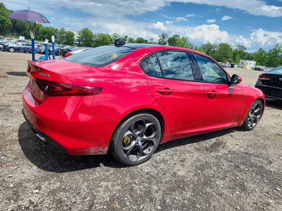2018 Alfa romeo Giulia VIN ZARFAEEN6J7590728 COPART salvage auction — SIDE, Ny - Mv-907A Salvage Certificate, sold $10,600 on 2026-08-03 (photo 3)