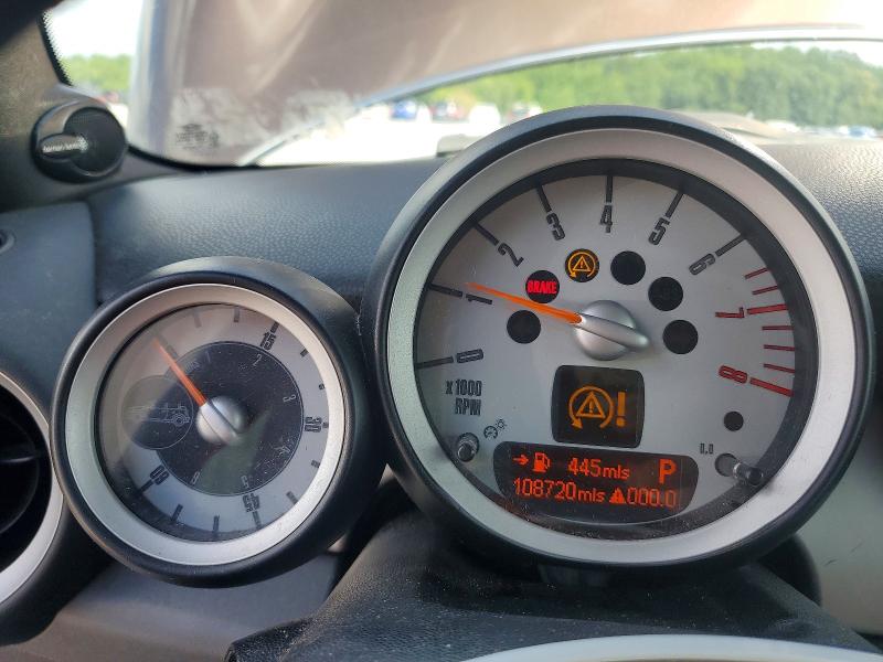 2010 Mini Cooper VIN WMWMR3C53ATU98644 COPART salvage auction — REAR END, PA - CERTIFICATE OF SALVAGE, sold $600 on 2026-08-17 (photo 9)