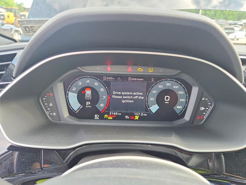2025 Audi Q3 VIN WA1DECF36S1054738 COPART salvage auction — FRONT END, Ny - Mv-907A Salvage Certificate, sold $350 on 2026-07-23 (photo 9)