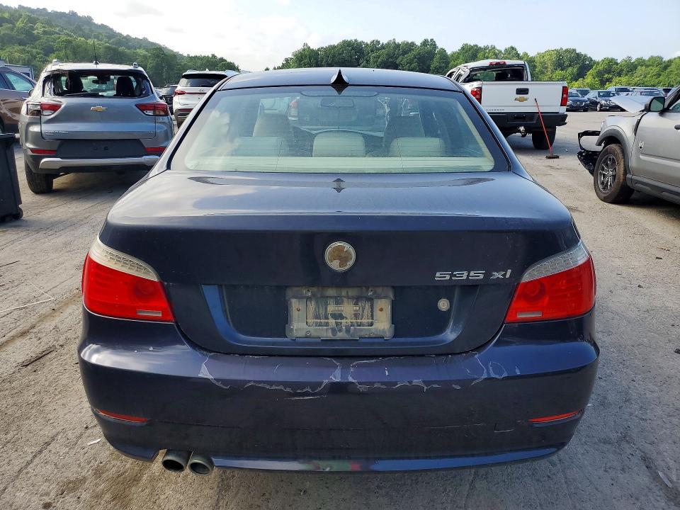 2008 BMW 5 series VIN WBANV935X8CW55194 COPART salvage auction — SIDE, PA - CERTIFICATE OF SALVAGE, sold $625 on 2026-07-09 (photo 6)