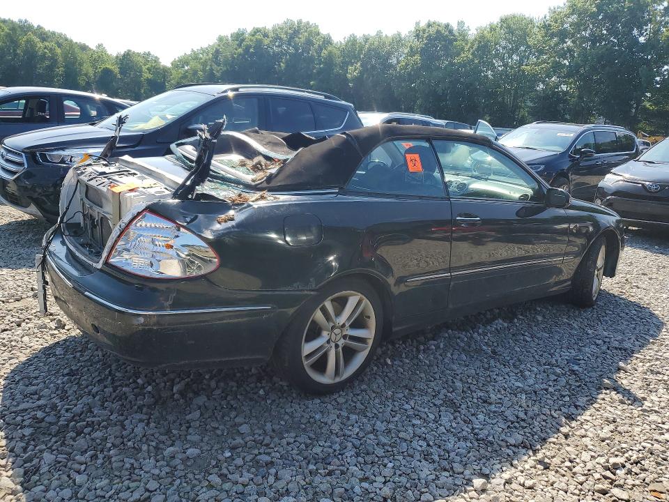 2007 Mercedes-benz Clk-class VIN WDBTK56F27T080604 COPART salvage auction — ROOF, Ma - Cert Of Title-Reconstrctd Coll, sold $400 on 2026-07-15 (photo 3)