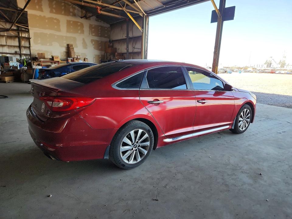 2016 Hyundai Sonata VIN 5NPE34AF1GH419821 COPART salvage auction — MECHANICAL, Az - Certificate Of Title, sold $1,200 on 2026-07-22 (photo 3)