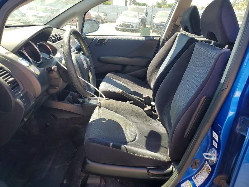2007 Honda Fit VIN JHMGD38417S013963 COPART salvage auction — SIDE, CA - SALVAGE CERTIFICATE, sold $525 on 2026-07-14 (photo 7)