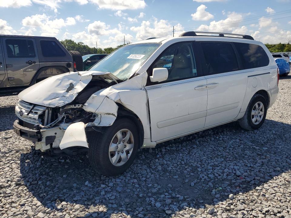 2008 Kia SEDONA VIN KNDMB233686230535 COPART salvage auction — FRONT END, FL - CERT OF TITLE SLVG REBUILDABLE, sold $250 on 2026-07-21 (photo 1)