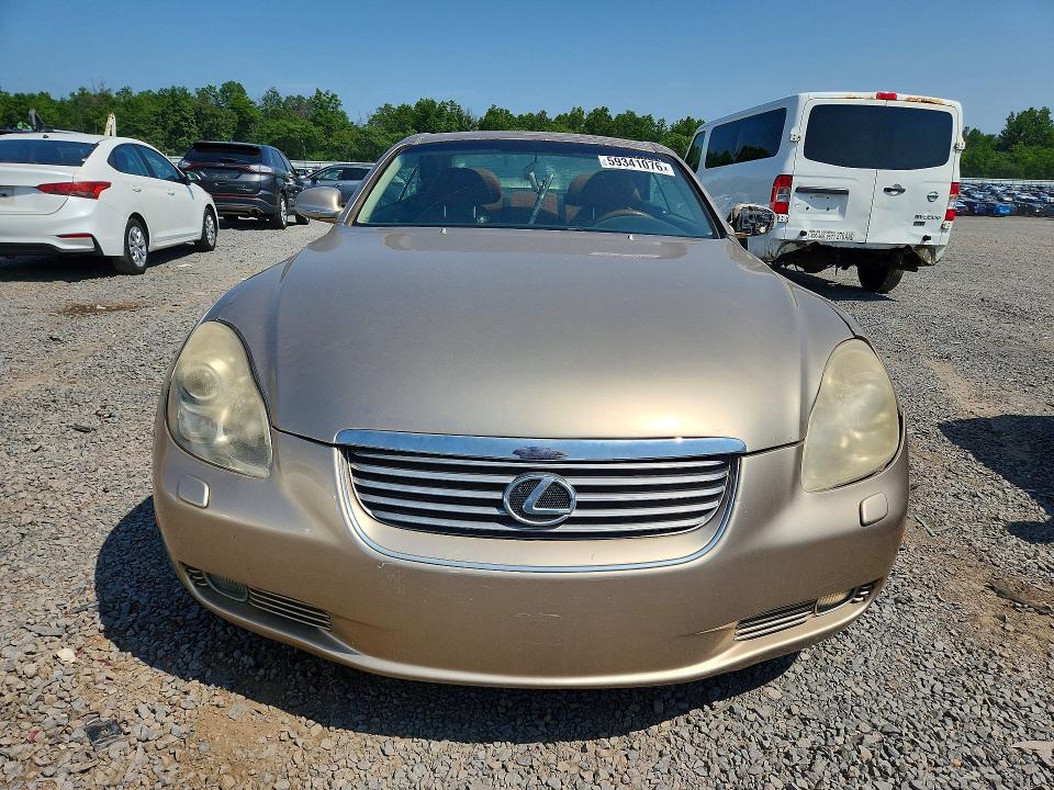 2003 Lexus Sc 430 VIN JTHFN48Y330036457 COPART salvage auction — MINOR DENT/SCRATCHES, In - Cert Of Title - Rebuilt Vehicl, sold $1,250 on 2026-07-16 (photo 5)