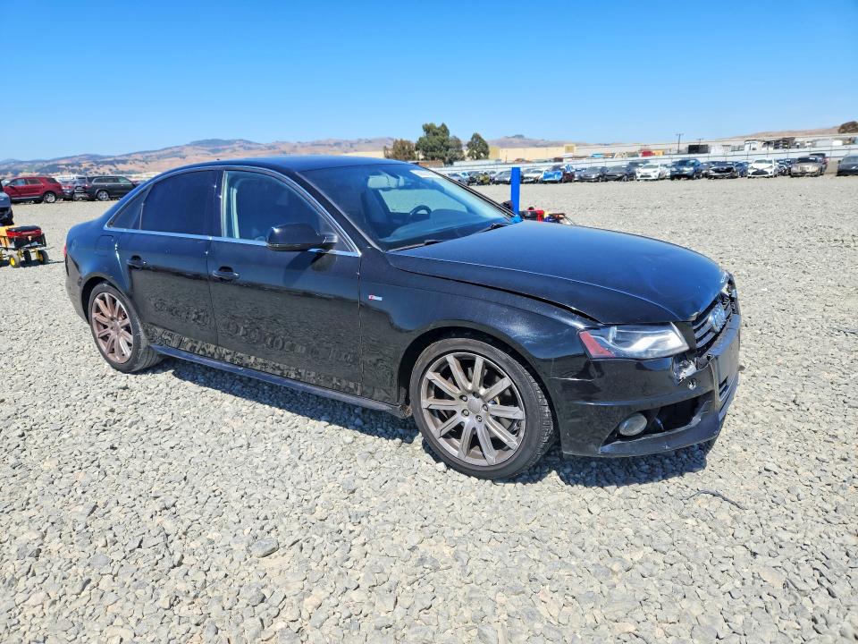2012 Audi A4 VIN WAUEFAFL8CA119583 COPART salvage auction — FRONT END, Ca - Salvage Certificate, sold $925 on 2026-07-16 (photo 4)