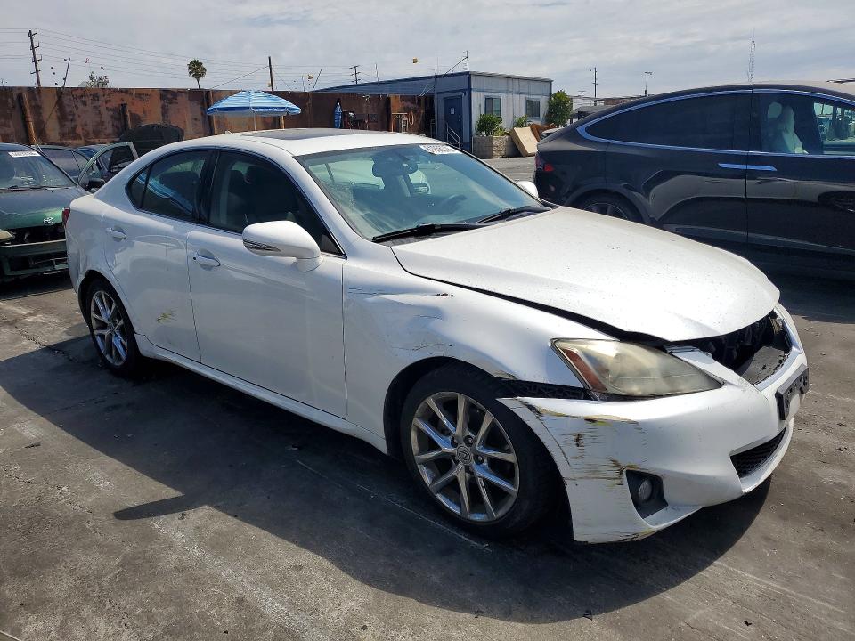 2012 Lexus Is VIN JTHBF5C27C5168211 COPART salvage auction — REAR END, CA - DIS/DLR/EXP ONLY CLEAN TITLE, sold $725 on 2026-07-24 (photo 4)