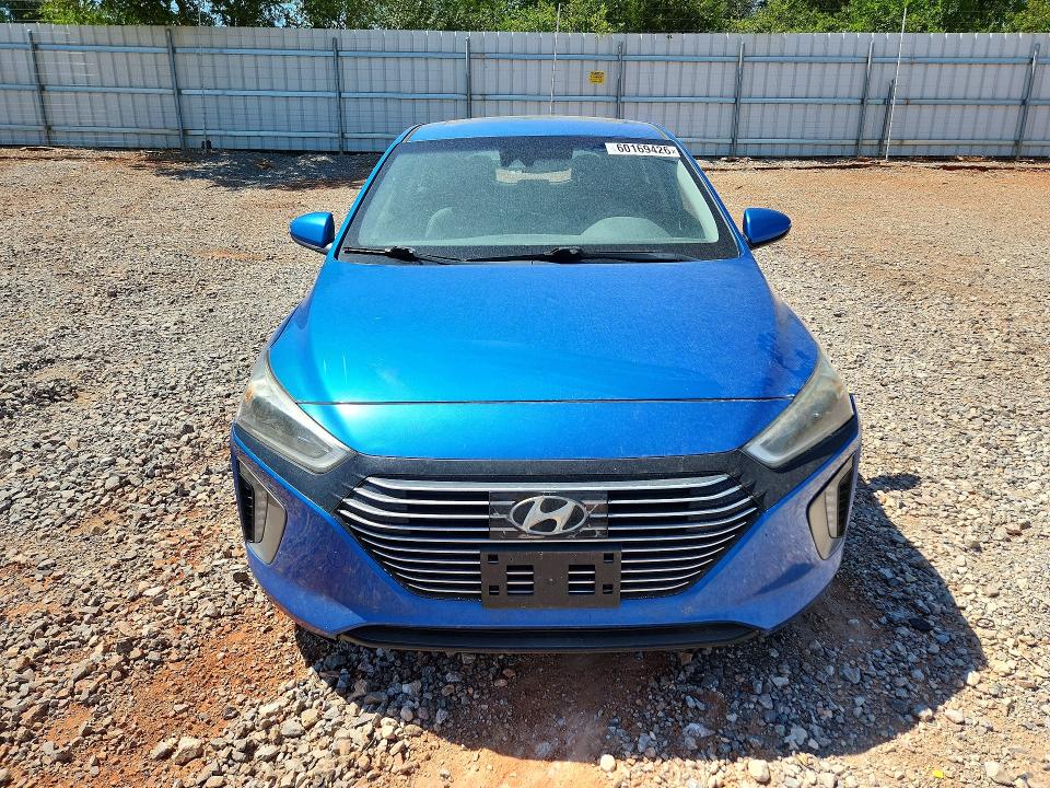 2017 Hyundai Ioniq VIN KMHC05LC5HU026688 COPART salvage auction — FRONT END, Ok - Certificate Of Title, sold $1,100 on 2026-07-28 (photo 5)