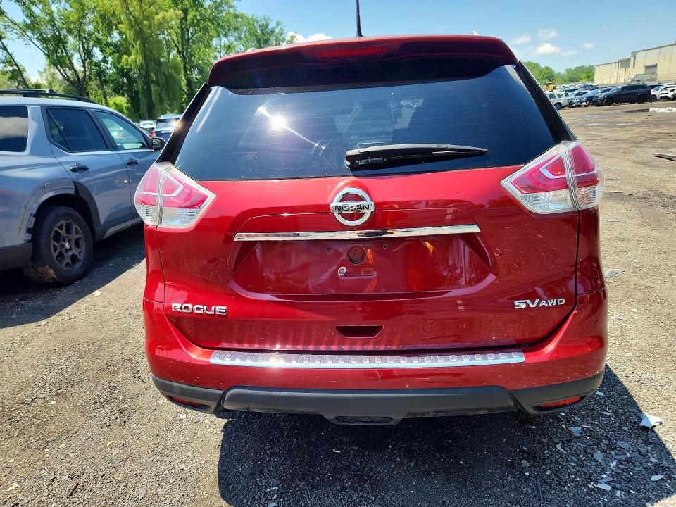 2016 Nissan Rogue VIN KNMAT2MV2GP638474 COPART salvage auction — FRONT END, Ct - Cert Of Title-Salvage, sold $775 on 2026-07-17 (photo 6)
