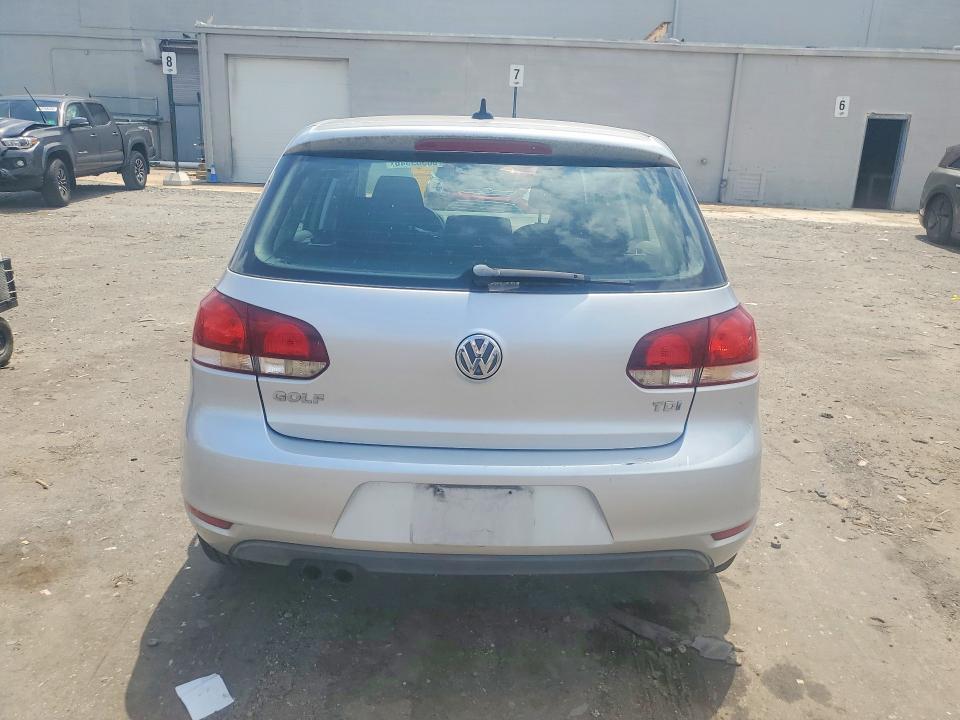 2012 Volkswagen Golf VIN WVWNM7AJ8CW301062 COPART salvage auction — UNDERCARRIAGE, Va - Certificate Of Title, sold $775 on 2026-07-15 (photo 6)