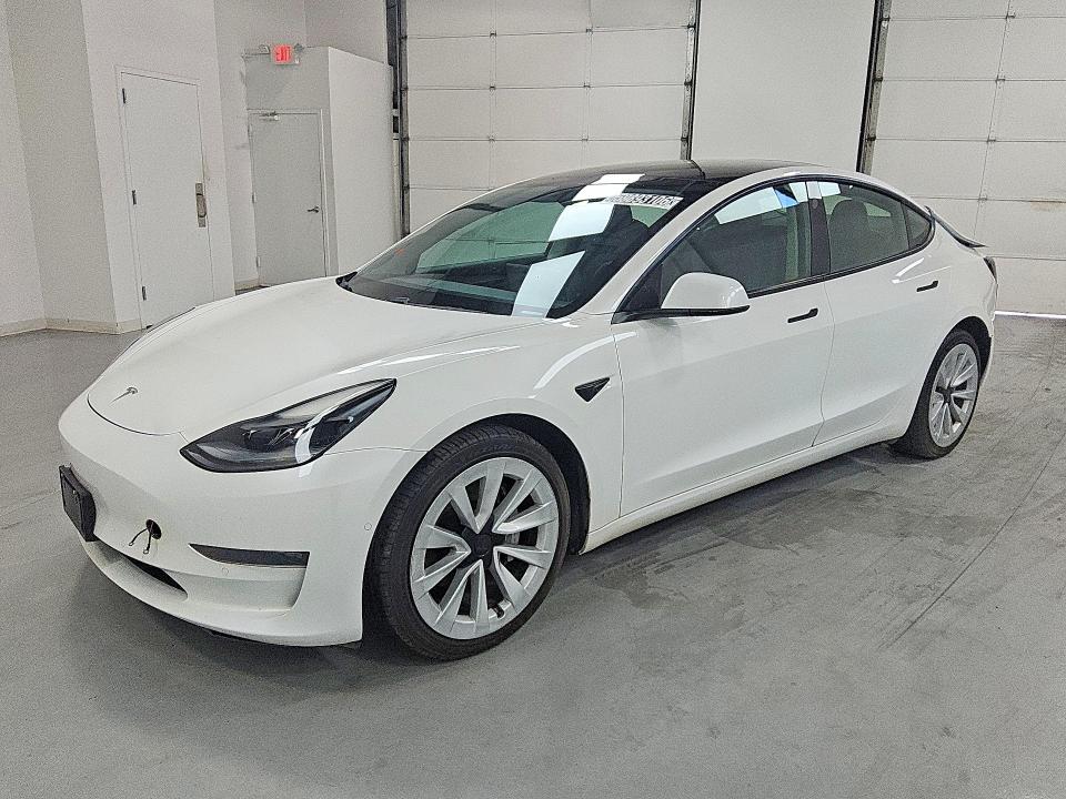 2021 Tesla Model 3 VIN 5YJ3E1EA6MF020914 COPART salvage auction — REAR END, Wv - Certificate Of Title, sold $2,200 on 2026-07-28 (photo 1)