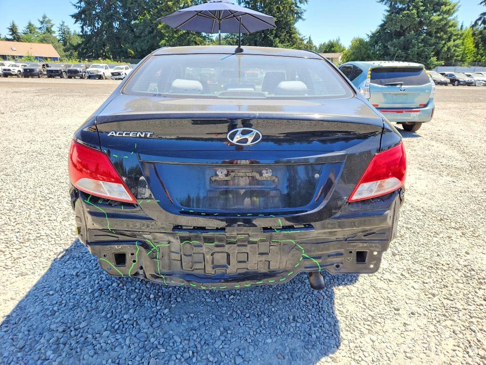 2016 Hyundai Accent VIN KMHCT4AE2GU062066 COPART salvage auction — REAR END, Wa - Bill Of Sale, sold $125 on 2026-07-28 (photo 6)