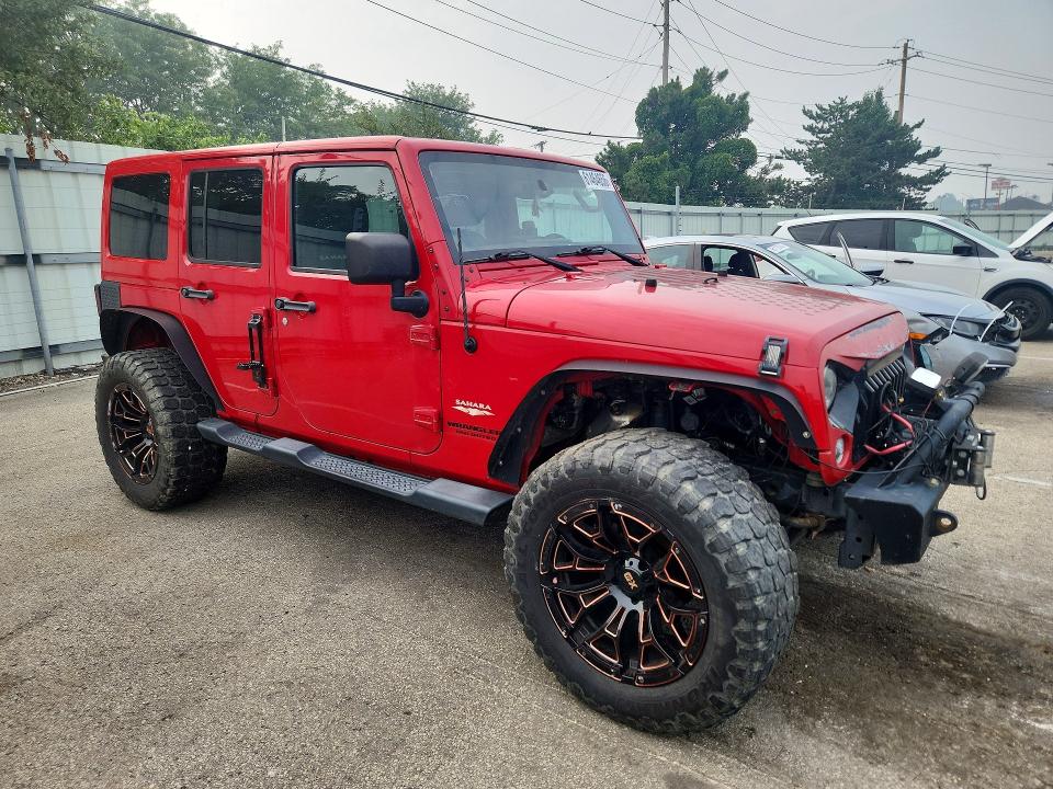 2014 Jeep Wrangler / VIN 1C4BJWEG0EL128355 COPART salvage auction — MECHANICAL, OH - CERT OF TITLE-REPOSSESSION, sold $8,100 on 2026-08-31 (photo 4)