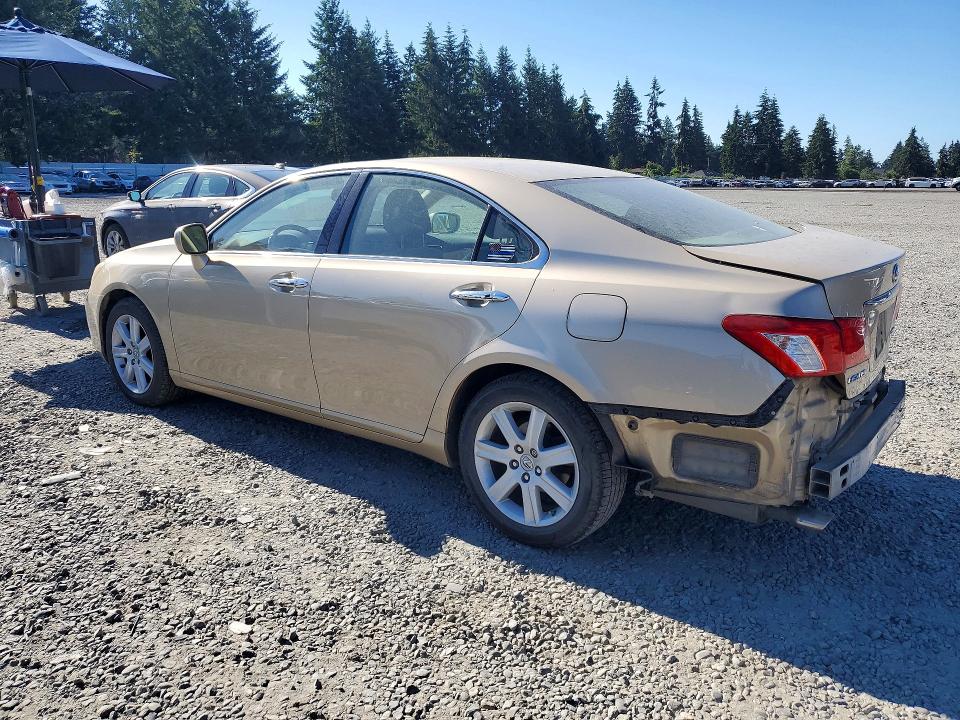 2007 Lexus Es 350 VIN JTHBJ46G572146392 COPART salvage auction — REAR END, WA - BILL OF SALE, sold $750 on 2026-07-31 (photo 2)