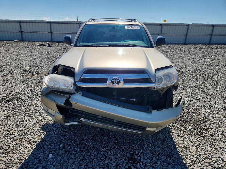 2005 Toyota 4runner VIN JTEBU14R850077018 COPART salvage auction — FRONT END, CA - SALVAGE CERTIFICATE, sold $3,000 on 2026-07-30 (photo 5)