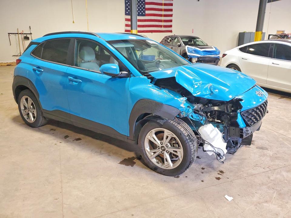 2023 Hyundai Kona VIN KM8K6CAB6PU977358 COPART salvage auction — FRONT END, Pa - Certificate Of Salvage, sold $3,950 on 2026-07-22 (photo 4)