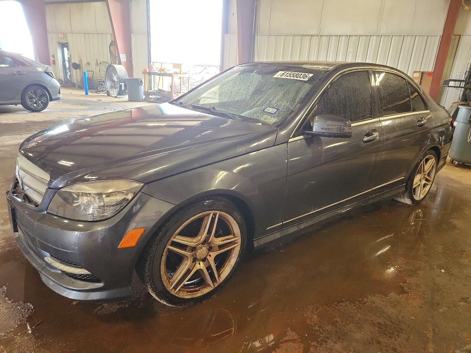 2011 Mercedes-benz C class VIN WDDGF5EB3BR168675 COPART salvage auction — REAR END, Tx - Dealer Only Clean Title (P), sold $525 on 2026-08-14 (photo 1)