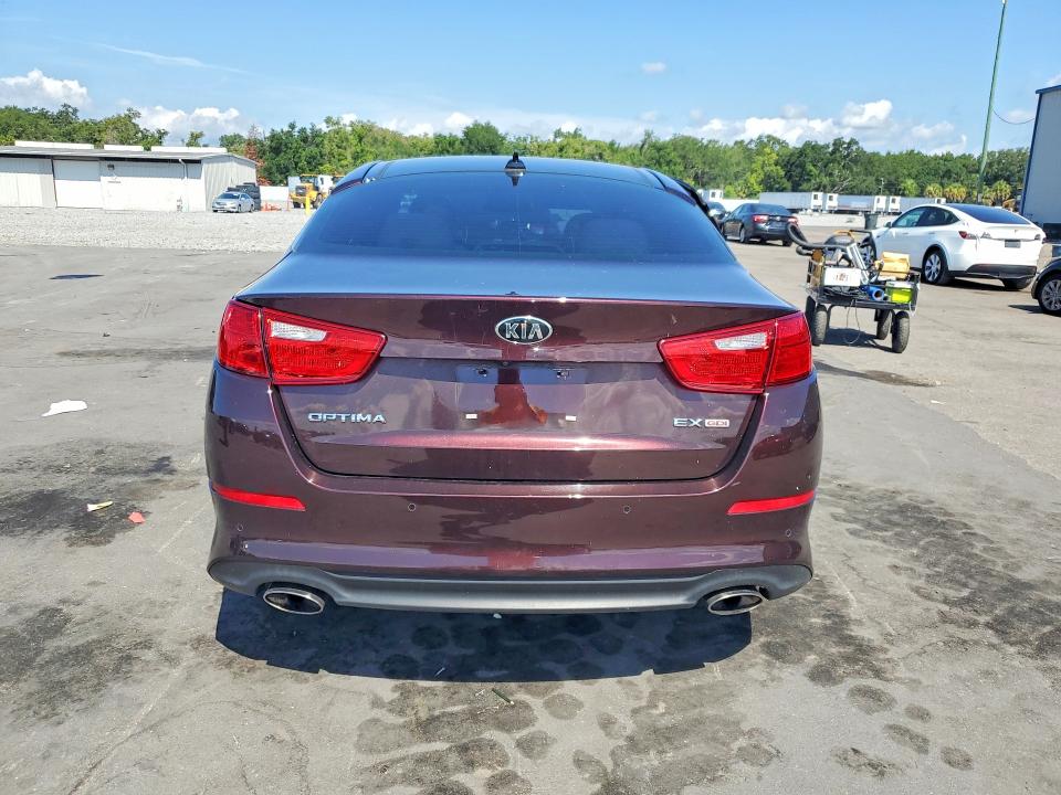 2015 Kia Optima VIN 5XXGN4A73FG485101 COPART salvage auction — SIDE, Salvage Title, sold $925 on 2026-07-22 (photo 6)