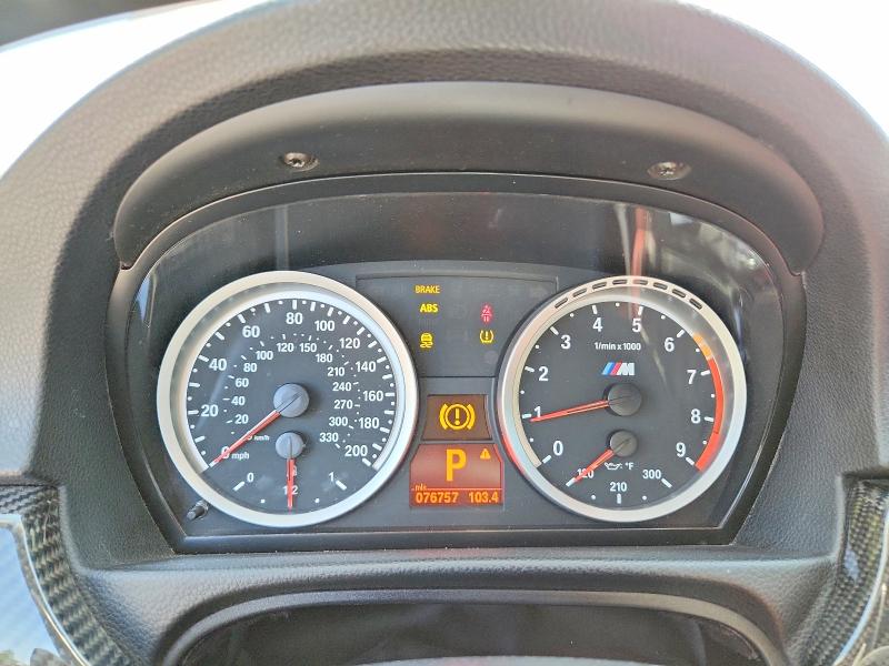 2013 BMW M3 VIN WBSDX9C55DE785691 COPART salvage auction — UNDERCARRIAGE, Or - Salvage Title Certificate, sold $12,600 on 2026-08-17 (photo 9)