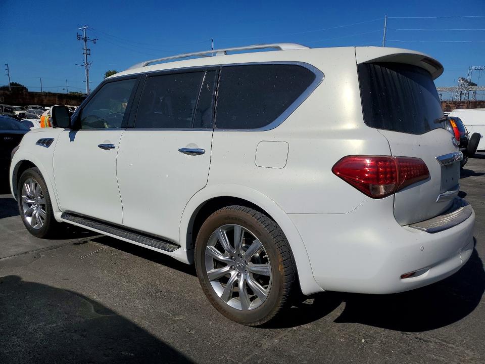 2012 Infiniti Qx56 VIN JN8AZ2NE6C9021322 COPART salvage auction — MECHANICAL, Ca - Dis/Dlr/Exp Only Clean Title, sold $2,100 on 2026-07-31 (photo 2)