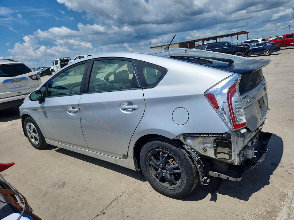 2013 Toyota Prius VIN JTDKN3DUXD5595666 COPART salvage auction — FRONT END, Salvage Title, sold $1,450 on 2026-07-30 (photo 2)