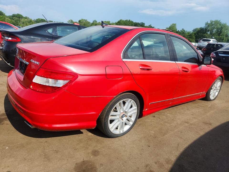 2009 Mercedes-benz C class VIN WDDGF81X89R076197 COPART salvage auction — MECHANICAL, Vt - Certificate Of Title, sold $625 on 2026-07-31 (photo 3)