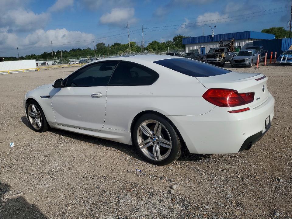 2014 BMW 6er VIN WBALY1C5XEDZ73323 COPART salvage auction — WATER/FLOOD, Tx - Salvage Title-Flood Damage, sold $1,150 on 2026-07-30 (photo 2)