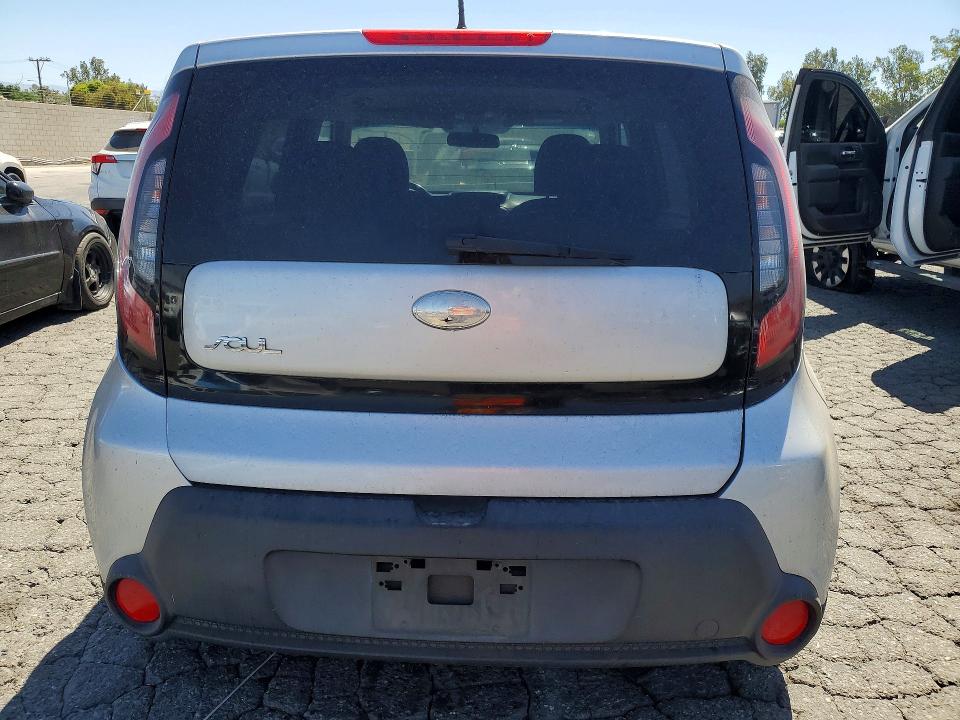 2014 Kia Soul VIN KNDJN2A29E7717965 COPART salvage auction — FRONT END, Ca - Salvage Certificate, sold $875 on 2026-07-16 (photo 6)