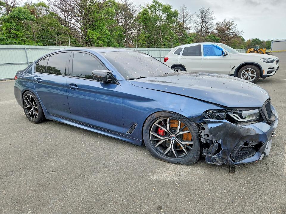 2023 BMW M5 VIN WBA13BK03PCM16571 COPART salvage auction — FRONT END, Ny - Mv-907A Salvage Certificate, sold $8,200 on 2026-08-28 (photo 4)