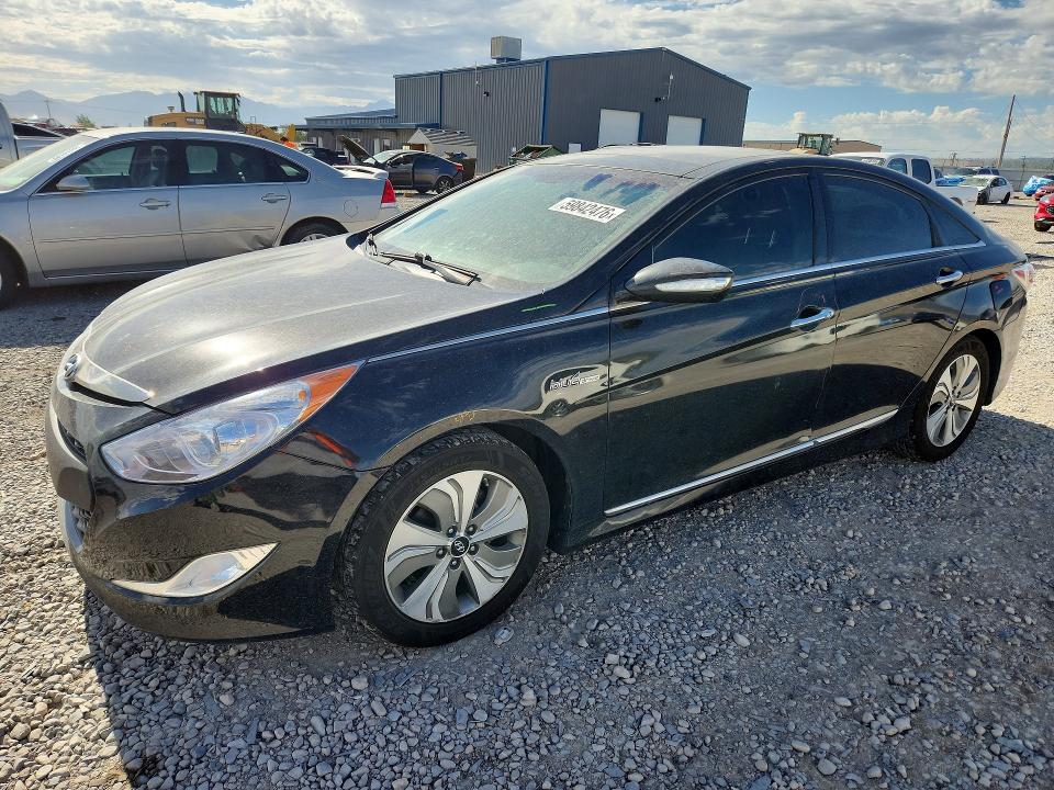 2014 Hyundai Sonata VIN KMHEC4A48EA106831 COPART salvage auction — FRONT END, Ut - Salvage Certificate, sold $675 on 2026-07-17 (photo 1)